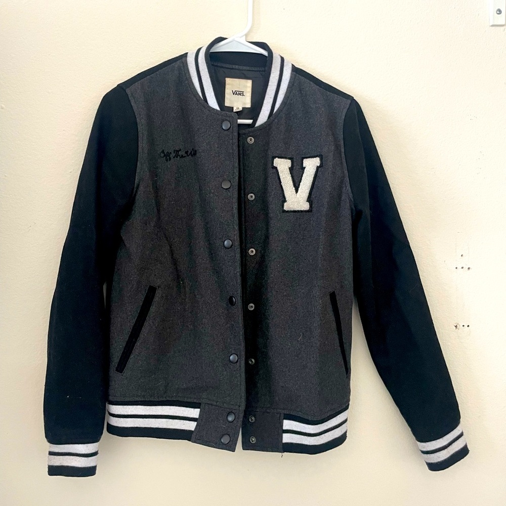 Vans off the wall varsity jacket